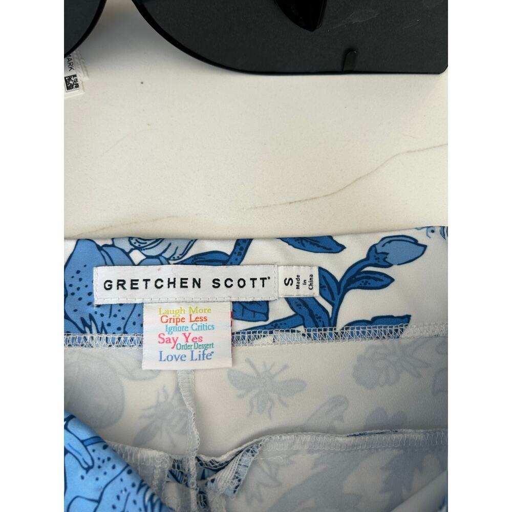 EUC Gretchen Scott Tennis Golf Pickleball Skort Smell The Roses Small - Picture 2 of 4